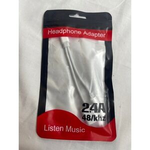 iPhone 11 Dual Headphone Adapter Charging Port Aux Audio Jack Dongle Splitter